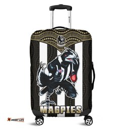Magpies Football Luggage Cover Collingwood 1892 Indigenous Sporty Style