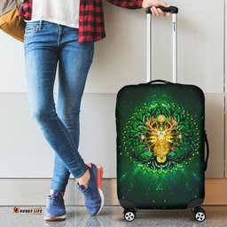 Celtic Pagan Deer Luggage Covers Moon Phases Deer with Tree of Life