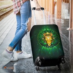 Celtic Pagan Deer Luggage Covers Moon Phases Deer with Tree of Life