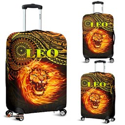 Sun In Leo Zodiac Luggage Covers Polynesian Tattoo Unique Vibes