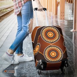 Luggage Cover Aboriginal Dot Painting Ver10