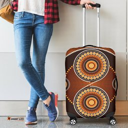 Luggage Cover Aboriginal Dot Painting Ver10