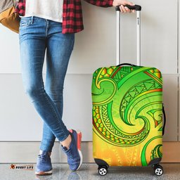 New Zealand Maori Mangopare Luggage Covers Polynesian Rasta