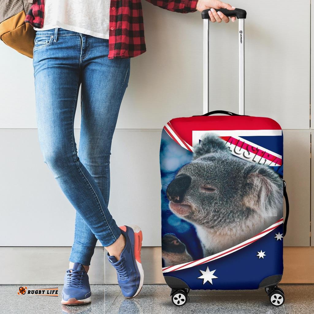 Luggage Covers Australian Flag and Coat Of Arms Koala 3D