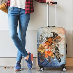 Polynesian Turtle Hibiscus Sea Shell Luggage Covers