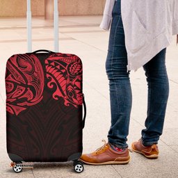New Zealand Luggage Covers, Maori Polynesian Tattoo Red