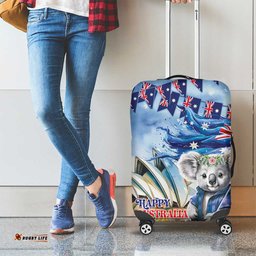 Koala Australia Day Luggage Cover Proud Aussie Sydney Opera House