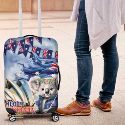 Koala Australia Day Luggage Cover Proud Aussie Sydney Opera House