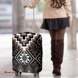 Brown Taniko Aotearoa Luggage Cover Niho Taniwha Mix Poutama
