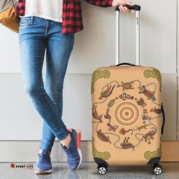 Luggage Cover Australia Animals Aboriginal Patterns