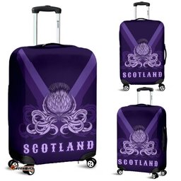Scotland Luggage Cover Thistle Flowers