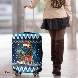 Custom Titans Rugby Luggage Cover Chirstmas Vibe