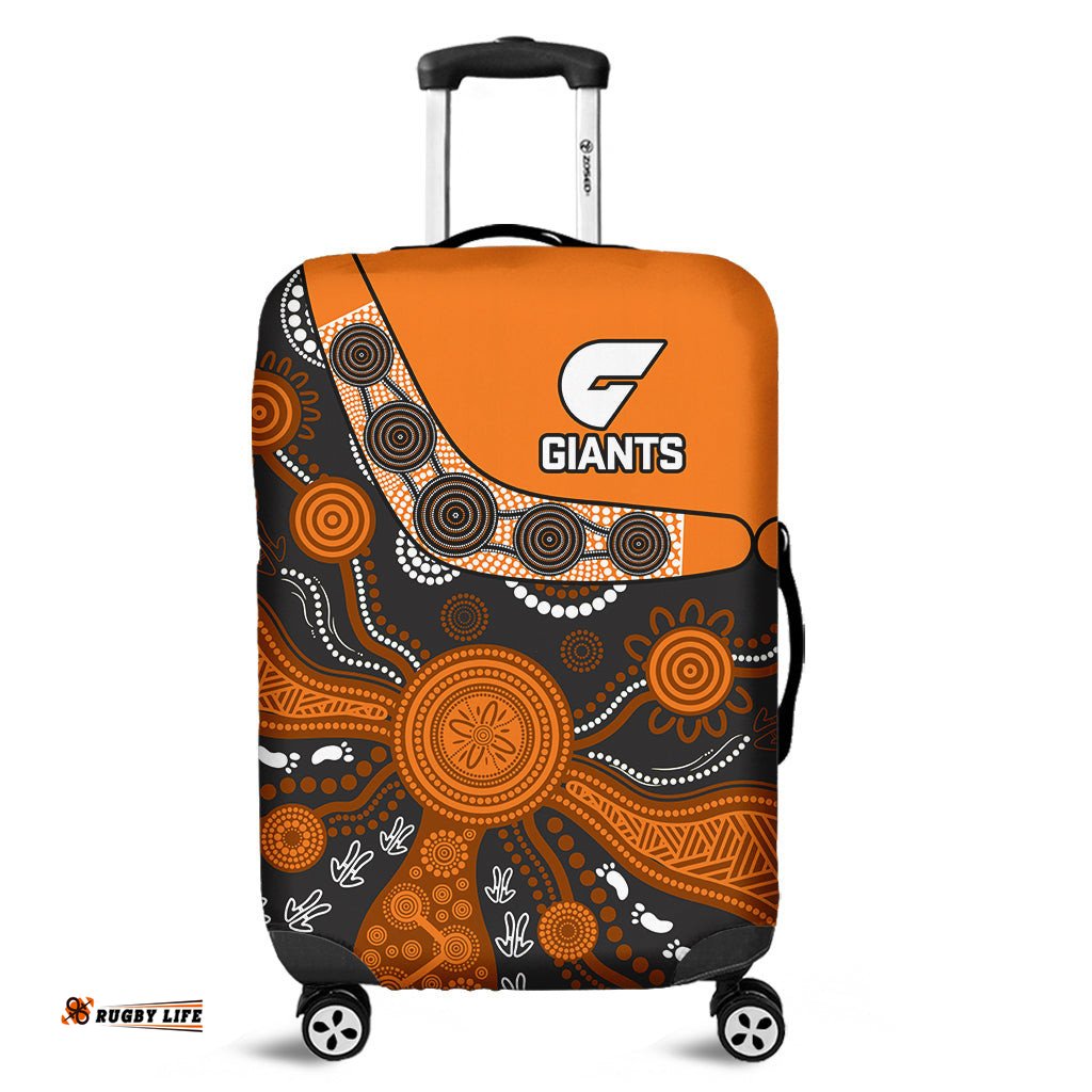 Greater Western Sydney Football Luggage Cover Giants 2012 Boomerang Indigenous Pattern