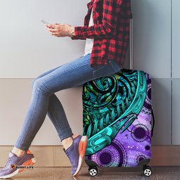 New Zealand Paua Shell With Australia Opal Unique Combine Luggage Cover