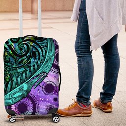 New Zealand Paua Shell With Australia Opal Unique Combine Luggage Cover