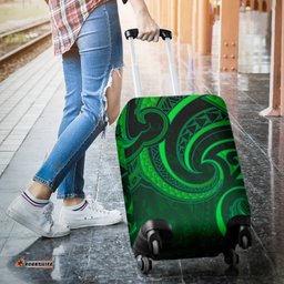 New Zealand Maori Mangopare Luggage Covers Polynesian Green