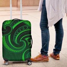 New Zealand Maori Mangopare Luggage Covers Polynesian Green
