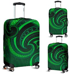 New Zealand Maori Mangopare Luggage Covers Polynesian Green