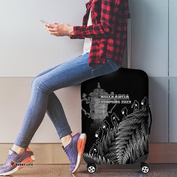 Custom New Zealand Silver Fern Rugby Luggage Cover All Black Go Champions With Trophy Proud