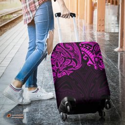 New Zealand Luggage Covers, Maori Polynesian Tattoo Purple