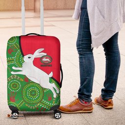 Australia Rabbitohs Luggage Cover NAIDOC Pattern With Rabbits 0