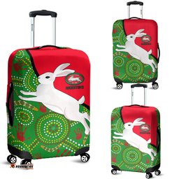 Australia Rabbitohs Luggage Cover NAIDOC Pattern With Rabbits 0