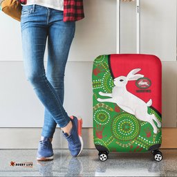 Australia Rabbitohs Luggage Cover NAIDOC Pattern With Rabbits 0