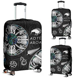 New Zealand Aotearoa Luggage Covers, Maori Mangopare Paua Shell