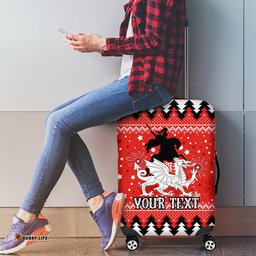 Custom Dragons Rugby Luggage Cover Chirstmas Vibe