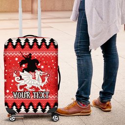 Custom Dragons Rugby Luggage Cover Chirstmas Vibe