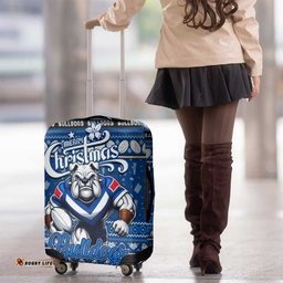 Bulldogs Rugby Xmas Luggage Cover Australia NRL Mascot