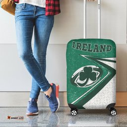 Ireland Rugby Luggage Covers Celtic Shamrock and Rugby Ball