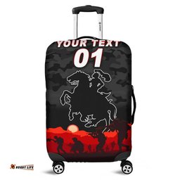 Custom Personalised St. George Illawarra Dragons ANZAC Luggage Cover Simple Style Black