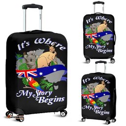 Luggage Cover Australia Animals Aus Flag