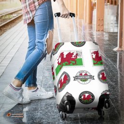 Wales Stamps Set Luggage Cover