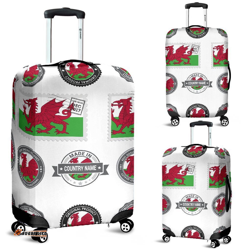 Wales Stamps Set Luggage Cover