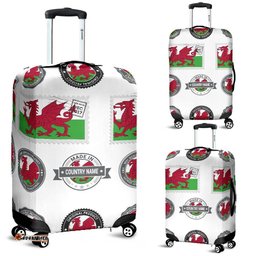 Wales Stamps Set Luggage Cover