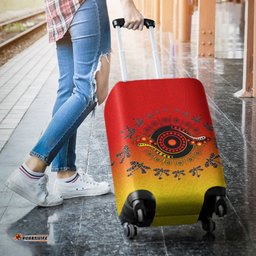 Aboriginal Luggage Cover Circle Pattern