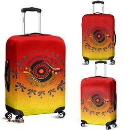 Aboriginal Luggage Cover Circle Pattern