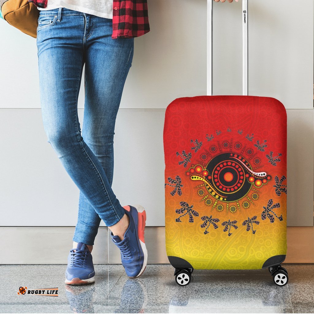 Aboriginal Luggage Cover Circle Pattern