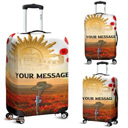 Custom ANZAC Day Luggage Covers We Will Remember Them
