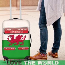 Going To Wales Luggage Cover