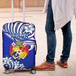 Mate Ma'a Tonga Rugby Luggage Covers Polynesian Unique Vibes Blue