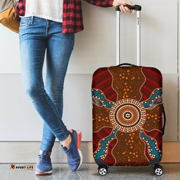 Luggage Cover Aboriginal Dot Painting Ver06