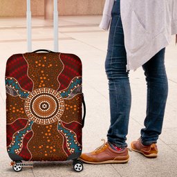 Luggage Cover Aboriginal Dot Painting Ver06