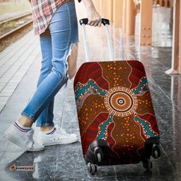 Luggage Cover Aboriginal Dot Painting Ver06