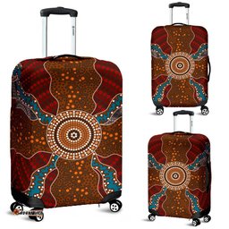 Luggage Cover Aboriginal Dot Painting Ver06