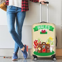 Wales Travel Luggage Cover