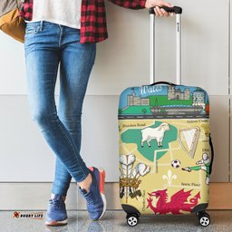 Wales Travel Luggage Cover