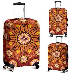 Aboriginal Luggage Covers Circle Flowers Patterns VER01